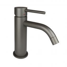 Змішувач для раковини Paffoni Light без донного клапана mercury grey LIG071MG, Каппучино