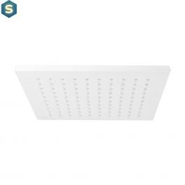 Верхній душ Paffoni Syncro Quadro 200x200xh8 мм з тримачем 400 мм white matt ZSOF075BO + ZSOF063BO, Белый матовый