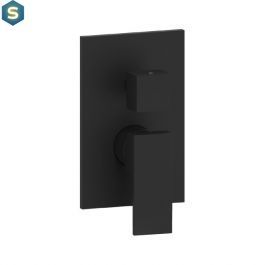 Душова система з виливом Paffoni Shower верхній душ 200x200 мм black matt KITEL019NO200, Черный матовый