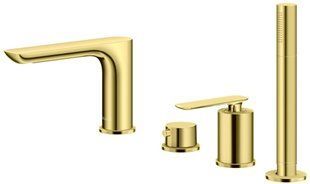 Змішувач на борт ванни Kohlman Experience gold QB244EGD, Золотий