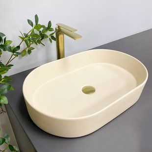 Умивальник (раковина) VBI VERONA 60 BEIGE MATT накладний, Бежевий