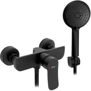 Смеситель для душа Rea Dart black REA-B3302, Черный матовый