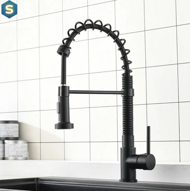 Смеситель для кухни Rea Spring black REA-B4804, Черный матовый