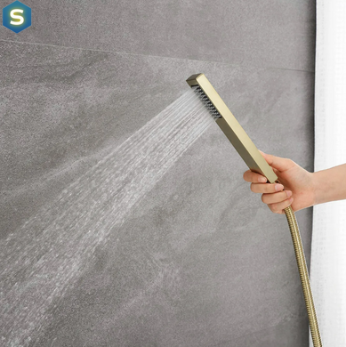 Змішувач для ванни Rea Carat підлоговий brushed gold REA-B6522, Золотий