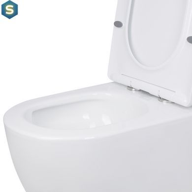 Унітаз підлоговий Qtap Jay Ultra Quiet з сидінням Soft-close 640x360x835 мм QT07222175TW White, Білий