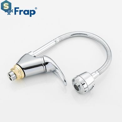 F4303 Змішувач для кухні з рефлектором 2-х режимний гайка &Oslash;40 Frap 1/10, Хром