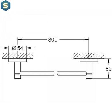 Держатель для полотенца Grohe Essentials 40386DC1
