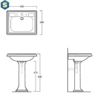Пьедестал Simas Arcade AR815, Белый