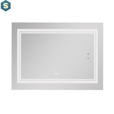 Дзеркало Qtap Cardinal 1000х700 з LED-підсвічуванням Touch, з антизапотіванням, з димером температури кольору (3000-6500K) QT0478C10070