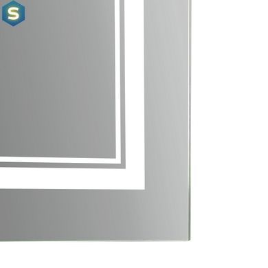 Дзеркало Qtap Cardinal 1000х700 з LED-підсвічуванням Touch, з антизапотіванням, з димером температури кольору (3000-6500K) QT0478C10070