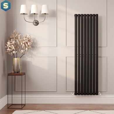 Радіатор дизайнерський Ideale Adele 11 8/1500/472 чорний, Чорний/золото