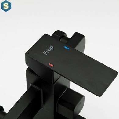 Змішувач для ванни Frap F32802-6, чорний, Черный матовый