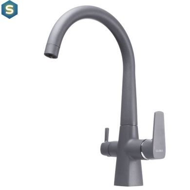 Змішувач для кухні під осмос Globus Lux GLLR-0999-3-Titanium, Графит