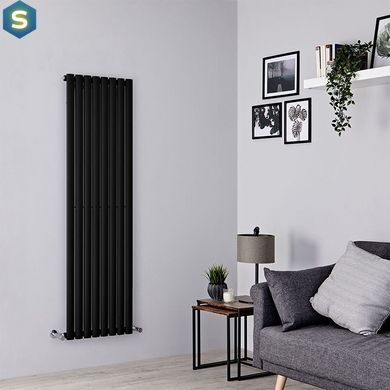 Радіатор дизайнерський Ideale Adele 11 8/1500/472 чорний, Чорний/золото