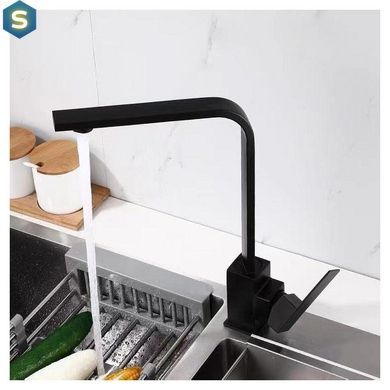Смеситель для кухни Wezer PRO4A-02-BLACK, Черный матовый