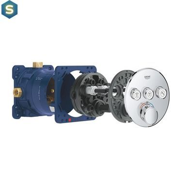 Душевая система скрытого монтажа термостатическая Grohe QuickFix SmartControl UA202802R3, Хром