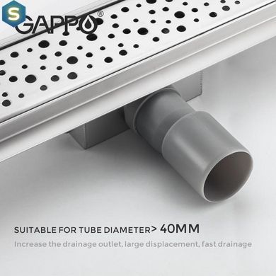 Душовий канал Gappo G86007-2, 70х600 мм, нержавіюча сталь