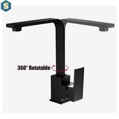 Смеситель для кухни Wezer PRO4A-02-BLACK, Черный матовый