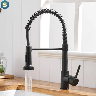 Смеситель для кухни Rea Spring black REA-B4804, Черный матовый