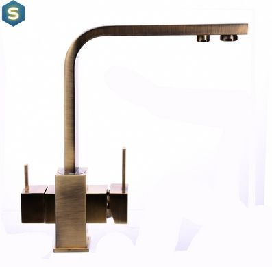 Змішувач для кухні під осмос Globus Lux GLLR-0111-9-Bronze, Бронза