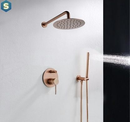 Душова система прихованого монтажу Rea Lungo rose gold + BOX REA-P4111, Теплый закат