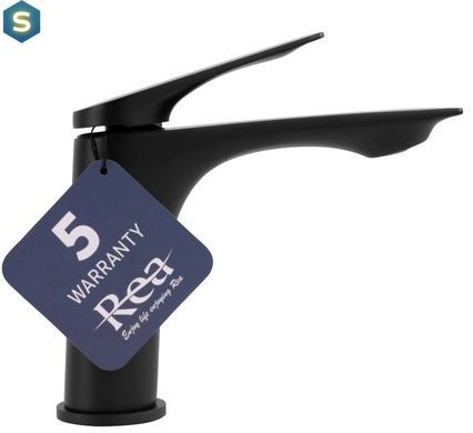 Смеситель для умывальника Rea Avalon black низкий REA-B1117, Черный матовый