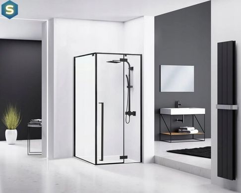 Душова кабіна Rea Fargo 80x100 black REA-K6950, Чорний/золото, Універсальна, прозорий