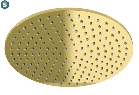 Душевая система Kohlman Axel 30 gold с термостатом + BOX скрытого монтажа KPL-QW432AGD30, Золотой