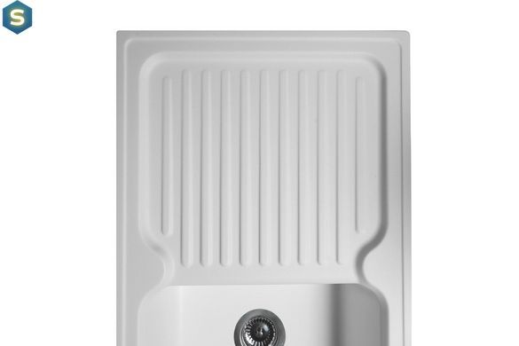 Кухонна мийка гранітна Miraggio Orlean white 861x496x210 00209002, Білий