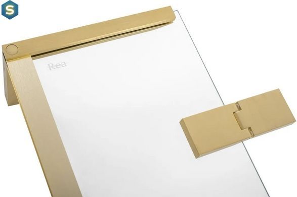 Душова кабіна Rea Hugo 80x80 gold подвійна REA-K6608, Золотий, Універсальна, золотий