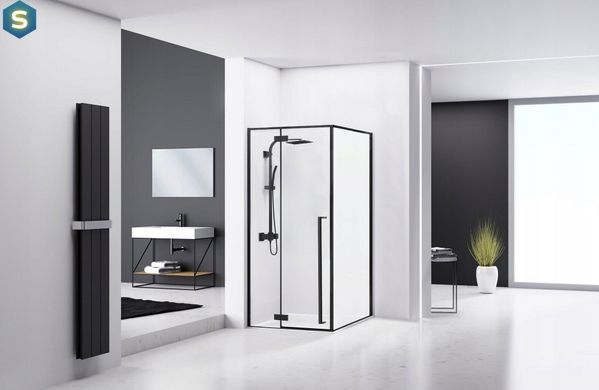 Душова кабіна Rea Fargo 80x100 black REA-K6950, Чорний/золото, Універсальна, прозорий