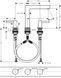 Змішувач Hansgrohe Finoris 160 для умивальника на 3 отвори з донним клапаном push-open Matt White 76034700