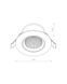 Точечный светильник Nowodvorski 10556 Egina LED 1x15W 4000K 1200Lm IP20 Wh