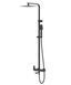Душова система Corsan Ango black з виливом CMN02MBLW, Черный матовый