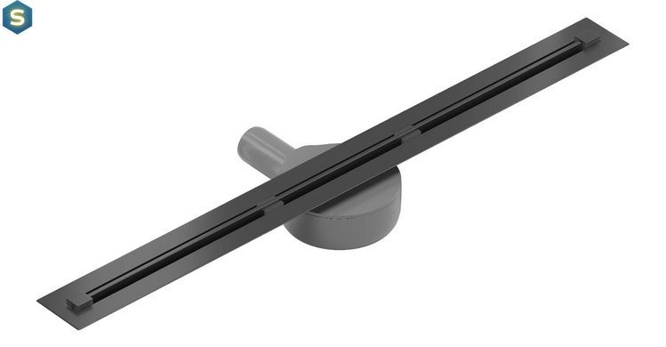 Трап для душу Mexen Flat 120 super slim black 360 &deg; MEX-1751120