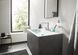 Змішувач Hansgrohe Finoris 160 для умивальника на 3 отвори з донним клапаном push-open Matt White 76034700