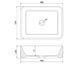 Умивальник Mexen Catia silver black matt накладний MEX-21314874, Хром
