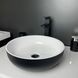 Умивальник Adamant Sunline New &Oslash;40 см black/white glossy 9850, Чорний/золото
