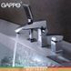 G1107 Змішувач на борт ванни врізний 3 елементи шпилька Gappo Jacob 1/3, Хром