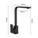Смеситель для кухни Wezer PRO4A-02-BLACK, Черный матовый