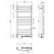 Электрический полотенцесушитель Navin Avalon 480x1000 Sensor правая, белая 10-043153-5010, Белый, Правое, Электронный