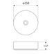Умывальник накладной Imprese 35,8x35,8x13,7 см matt red i11102MR, Красный