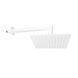 Верхній душ Paffoni Syncro Quadro 200x200xh8 мм з тримачем 400 мм white matt ZSOF075BO + ZSOF063BO, Белый матовый