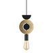 Підвісний світильник Nowodvorski 11180 Drops Wood F E27 1x25W IP20 Bk
