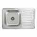 Кухонная мойка из нержавеющей стали Platinum декор 7850 (0,8/180 мм), R, Decor