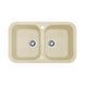 Кухонная мойка Adamant Twins 765x470x190 ivory 303223, Бежевый