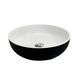 Умивальник Adamant Sunline New &Oslash;40 см black/white glossy 9850, Чорний/золото