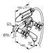 Смеситель для ванны Kludi Adlon DN 15 золотой 514414520