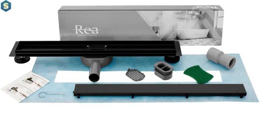 Душевой канал Rea Neo Pro 2в1 black 50 см REA-G0999
