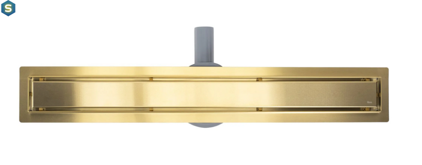 Трап для душу Rea Neox 90 Pro brushed gold 2в1 REA-G2704